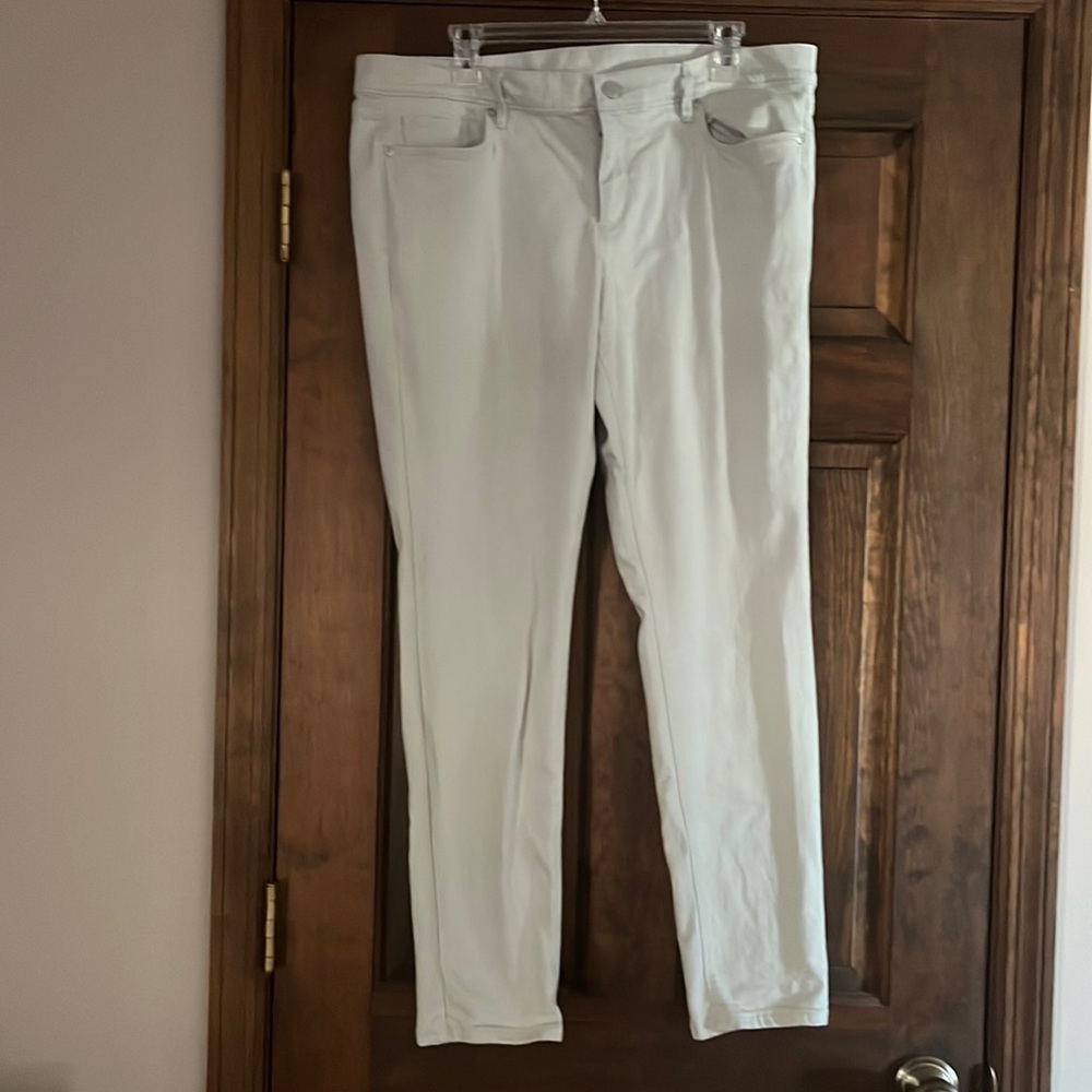 Loft Jeans. Mint green. Size 14. Like New